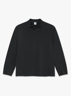 Serge Long Sleeve Polo Shirt Black<Polar Skate Co. Fashion