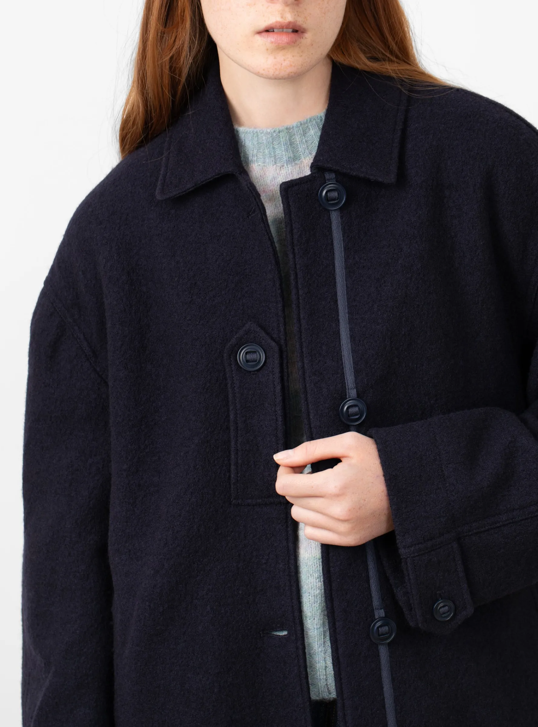 SGT Rock Coat Navy<YMC Best
