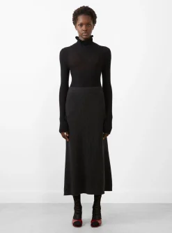 Sheer Gauze Turtleneck Black<Modern Weaving New