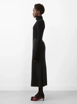 Sheer Gauze Turtleneck Black<Modern Weaving New