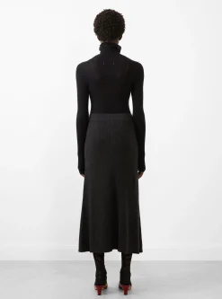 Sheer Gauze Turtleneck Black<Modern Weaving New