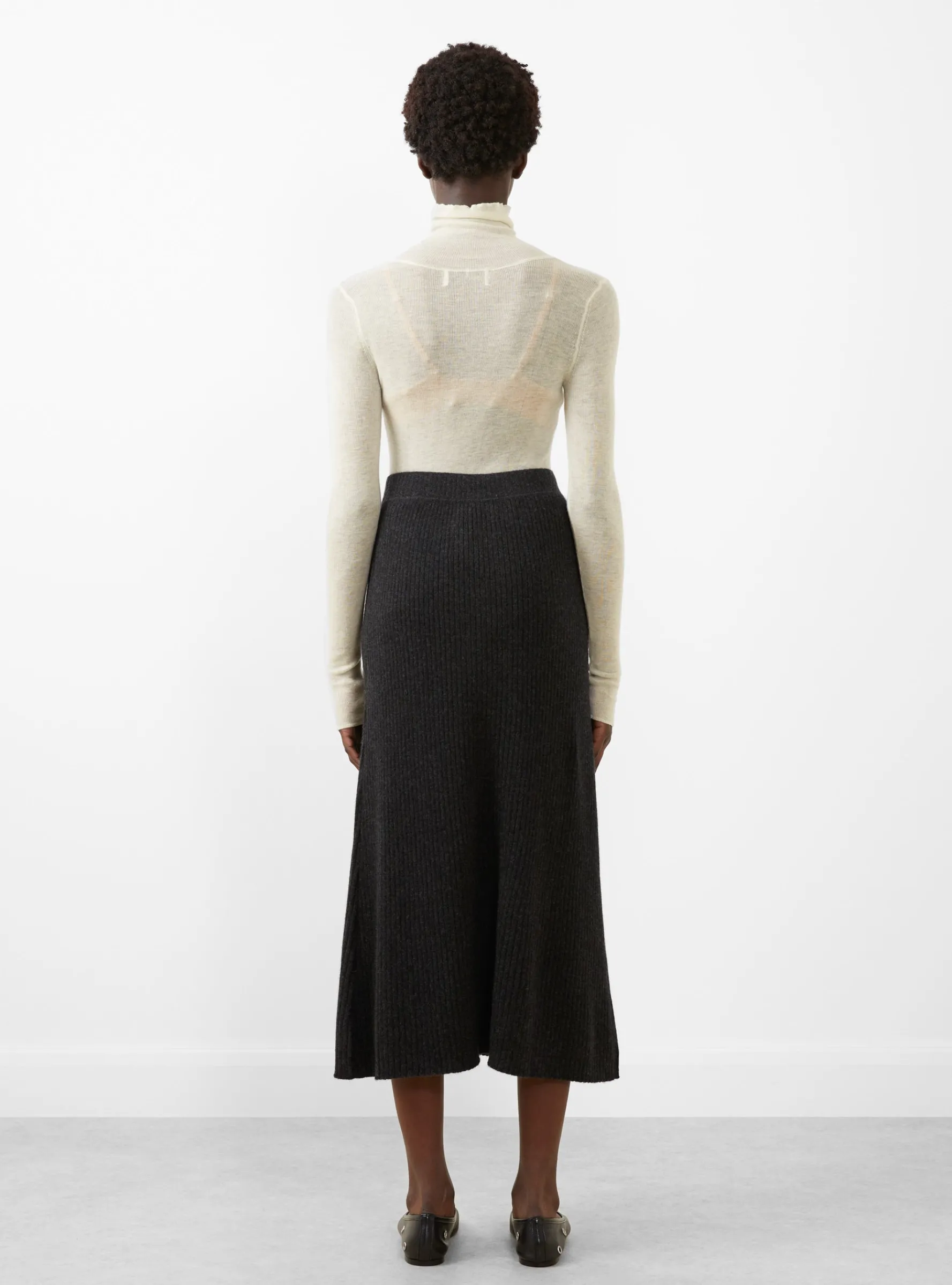 Sheer Gauze Turtleneck Crema<Modern Weaving Hot