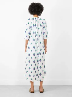 Sherazade Hand Woven Long Dress White<Mii Collection Fashion