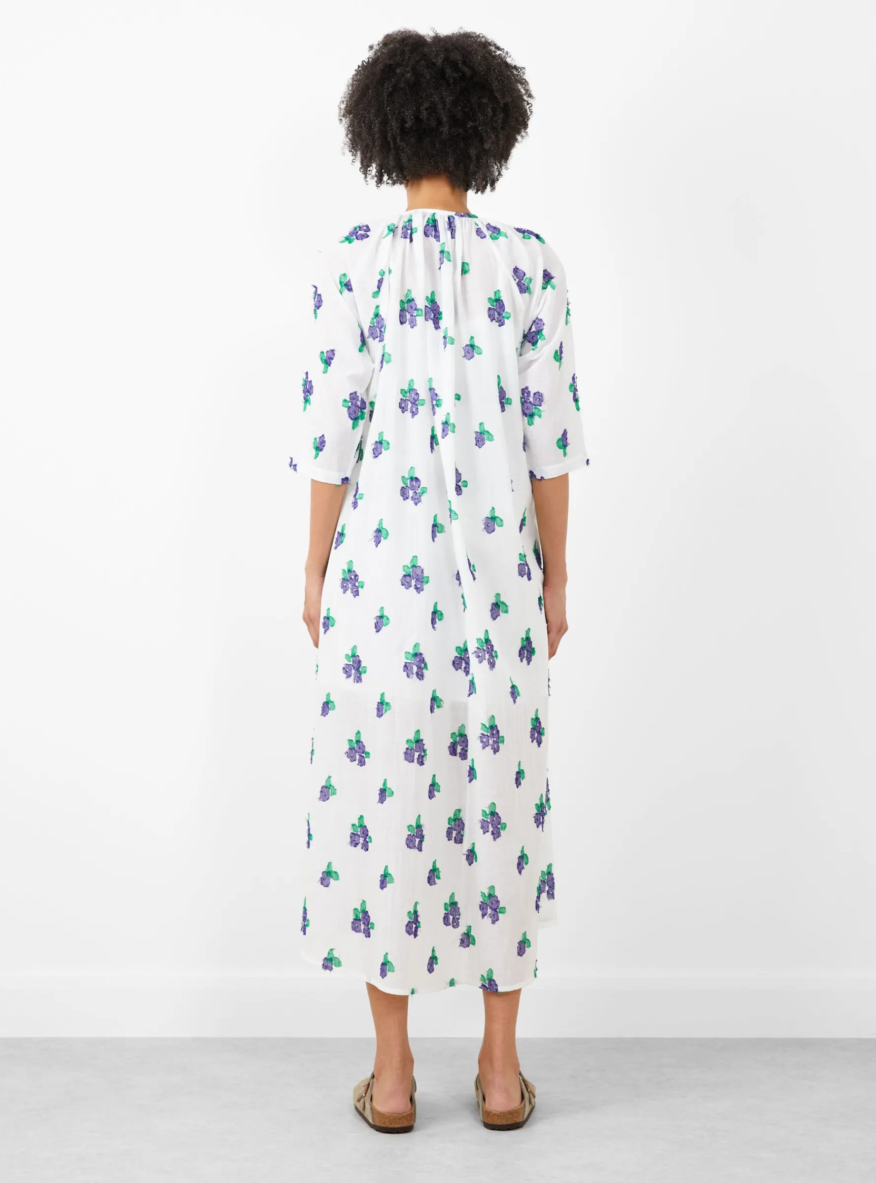 Sherazade Hand Woven Long Dress White<Mii Collection Fashion