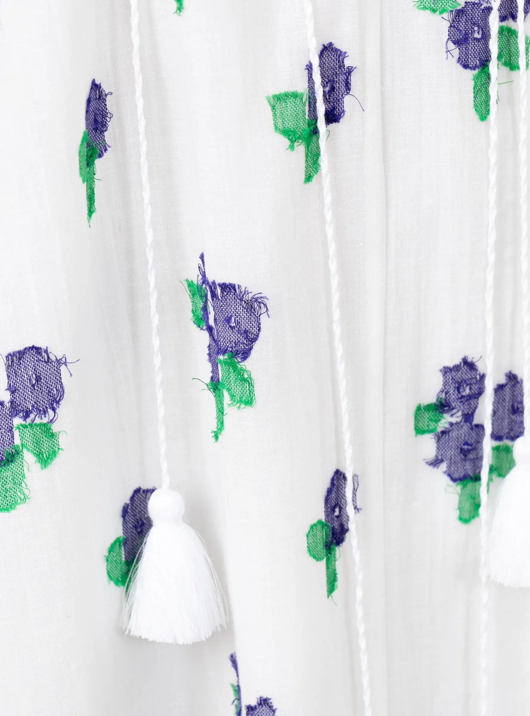 Sherazade Hand Woven Long Dress White<Mii Collection Fashion