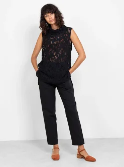 Sheridan Top Curly Lace Black<Rachel Comey Discount