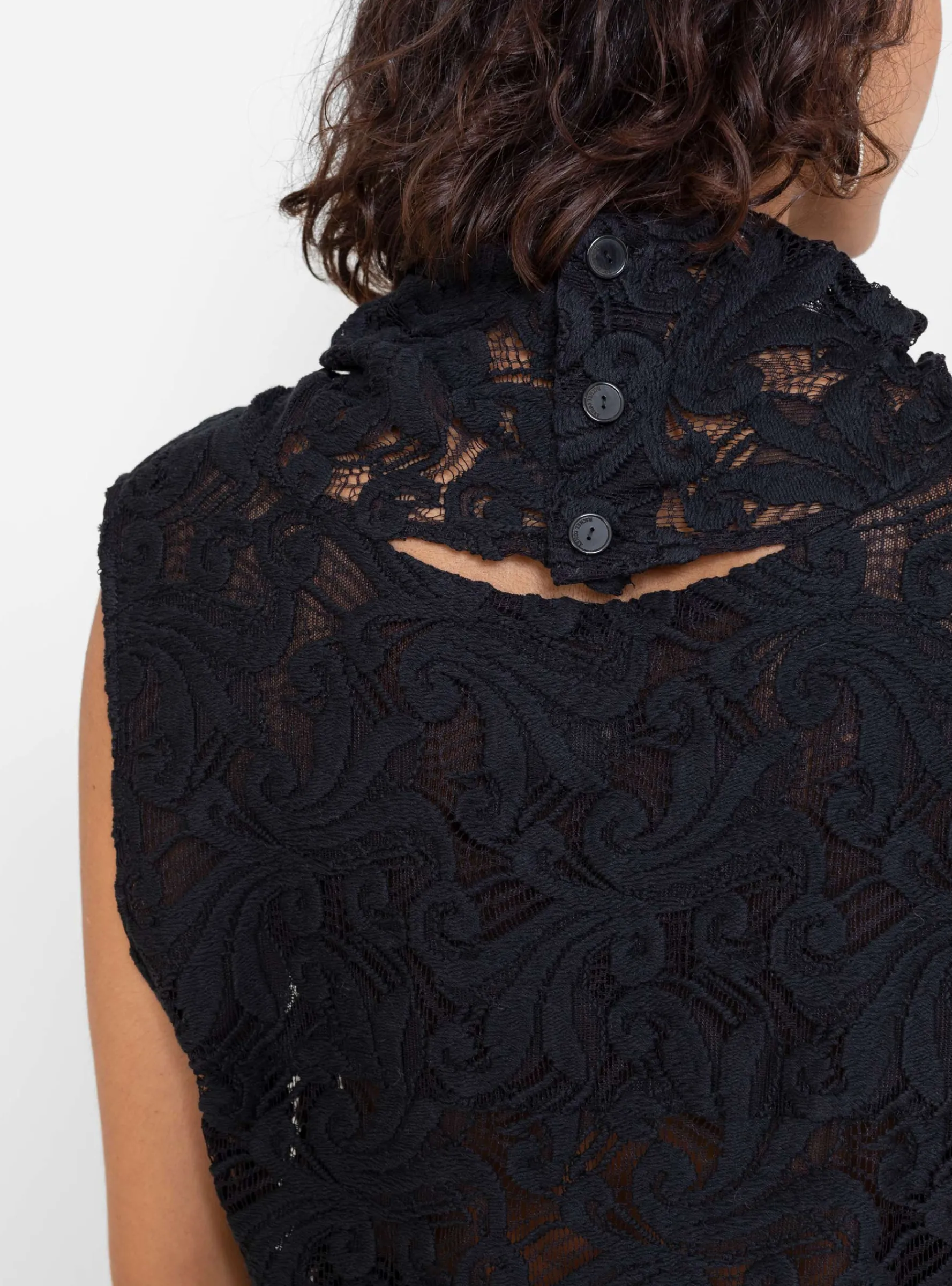 Sheridan Top Curly Lace Black<Rachel Comey Discount