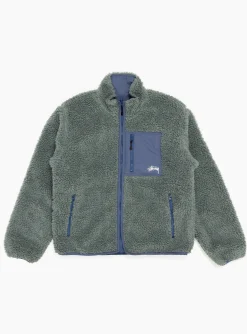 Sherpa Reversible Jacket Bluestone<Stüssy Sale