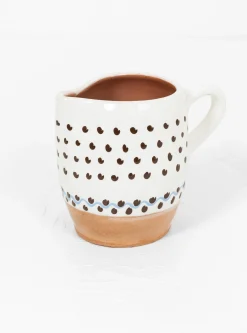 Short Barrel Jug Ecru<Casa De Folklore Discount
