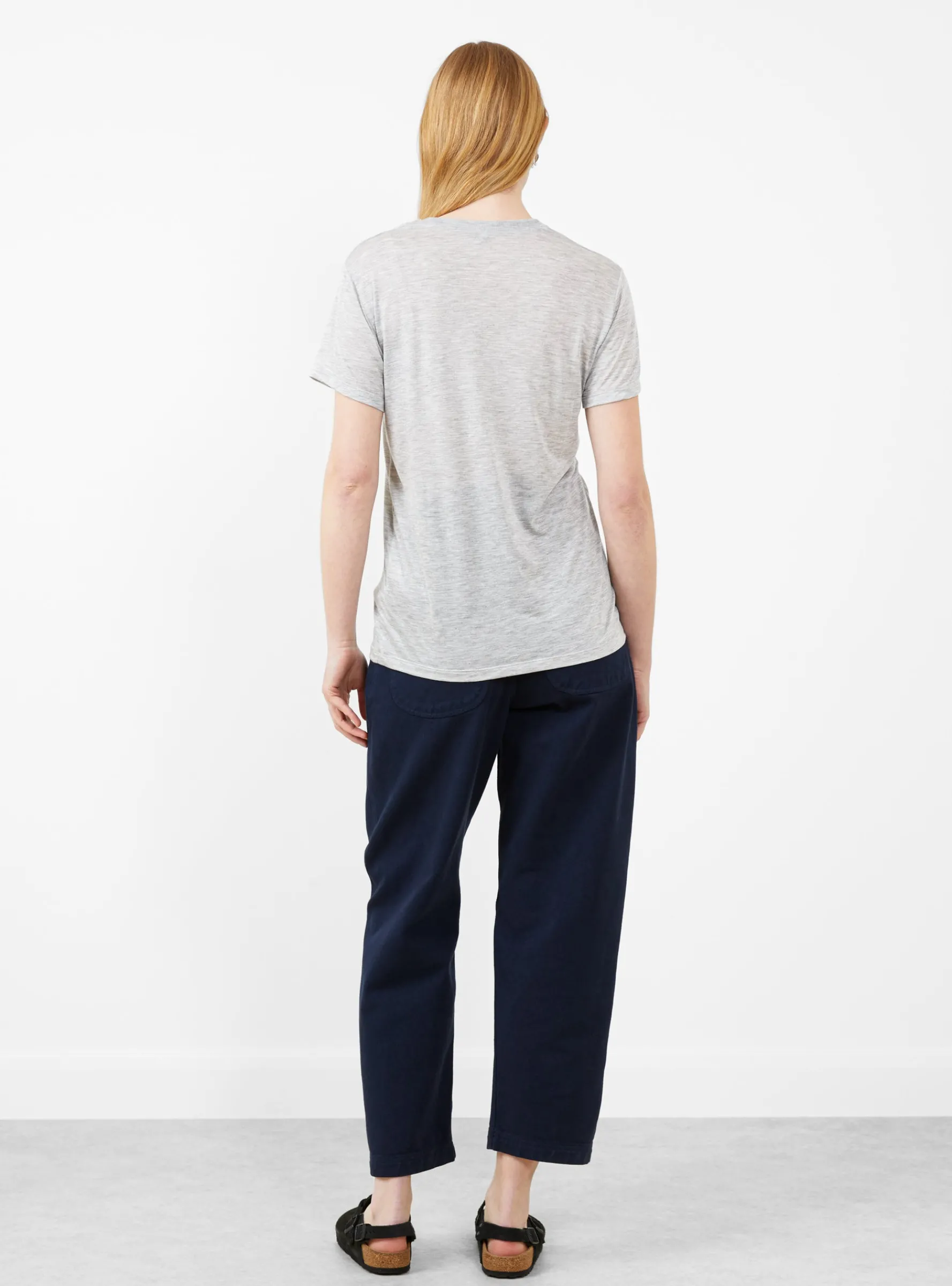 Short Sleeve T-Shirt Grey Melange<Baserange Clearance