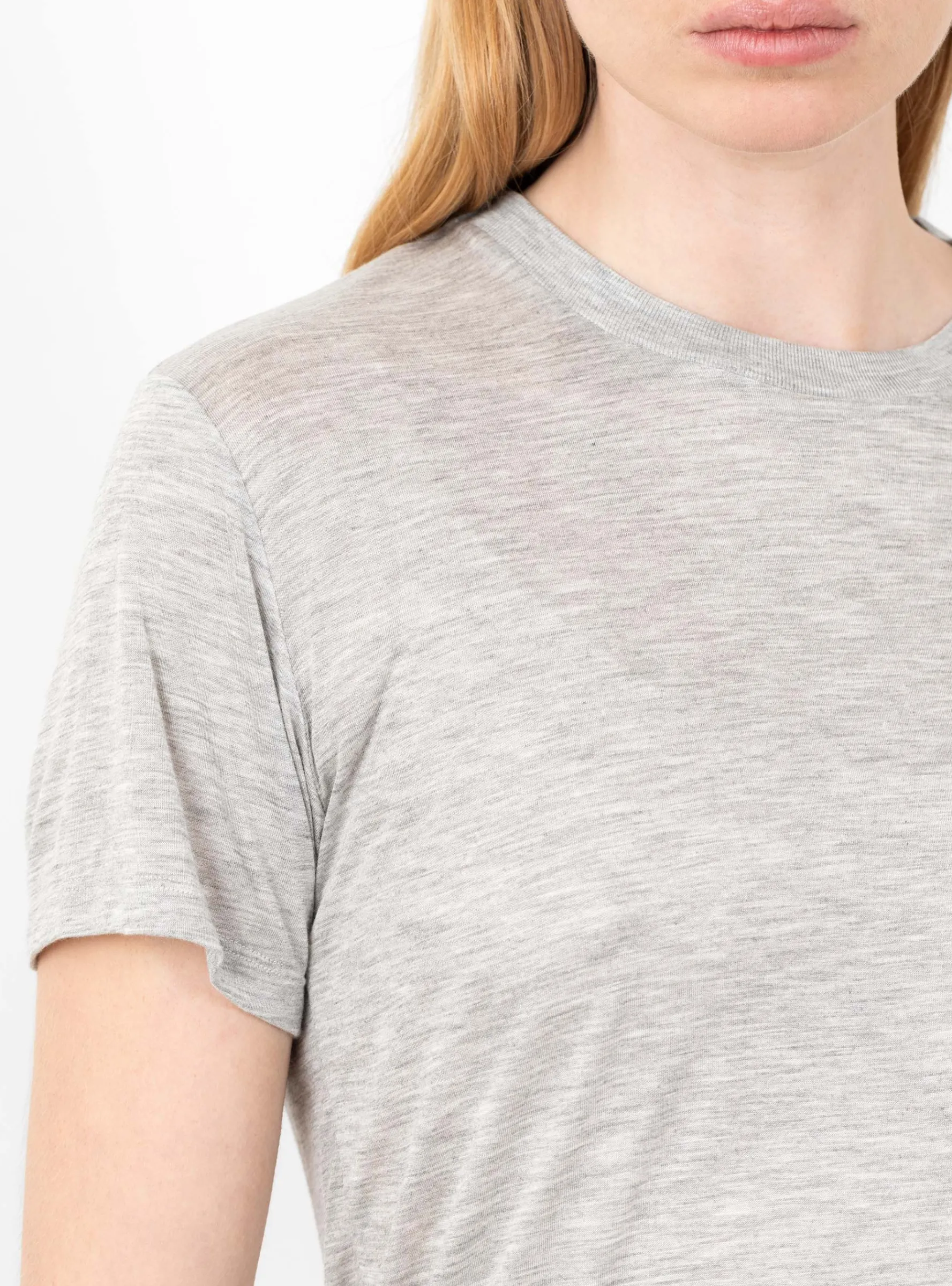 Short Sleeve T-Shirt Grey Melange<Baserange Clearance