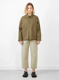 Signature Pocket Panel Shirt Jacket Kelp<7115 by Szeki Discount