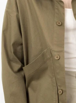 Signature Pocket Panel Shirt Jacket Kelp<7115 by Szeki Discount