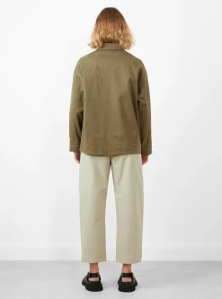 Signature Pocket Panel Shirt Jacket Kelp<7115 by Szeki Discount