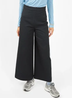 Signature Wide-Leg Trousers Navy<7115 by Szeki Fashion
