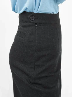 Signature Wide-Leg Trousers Navy<7115 by Szeki Fashion