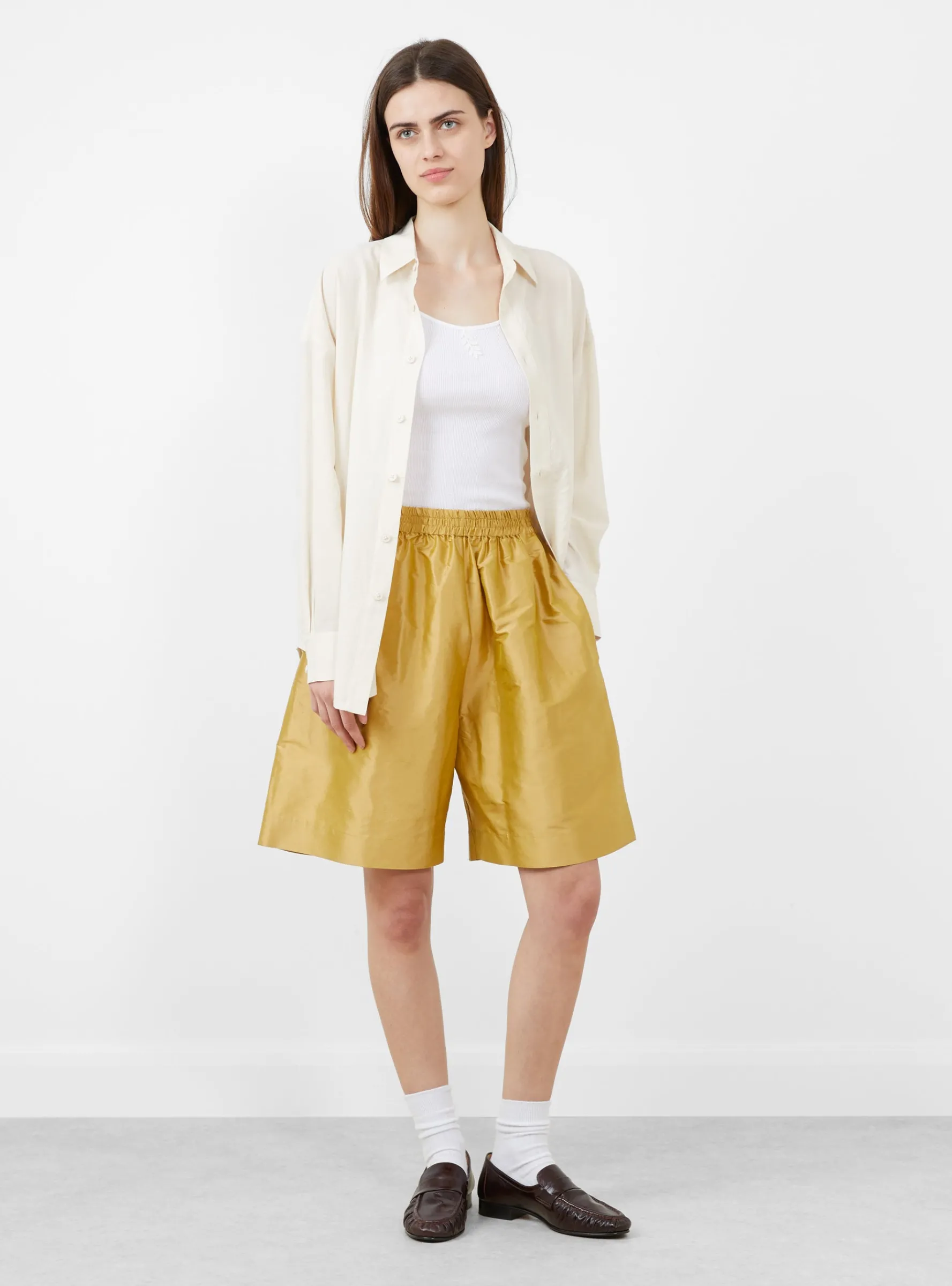 Silk Dupion Hilda Shorts Pharaoh<Cawley Online