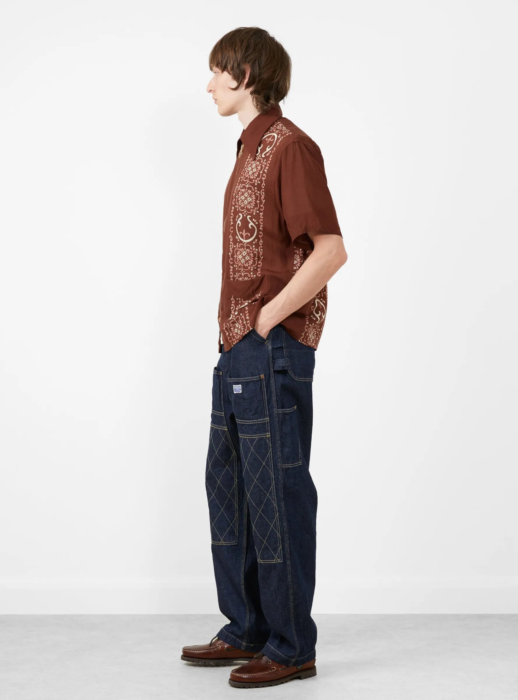 Silk Rayon Havananaja Drizzle Cuba Shirt Light Brown<Kapital New