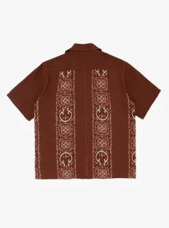 Silk Rayon Havananaja Drizzle Cuba Shirt Light Brown<Kapital New
