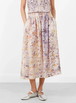 Silk Skirt Longwood Marigold and Madder<Anntian Outlet