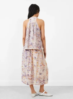 Silk Tank Top Longwood Marigold and Madder<Anntian Discount