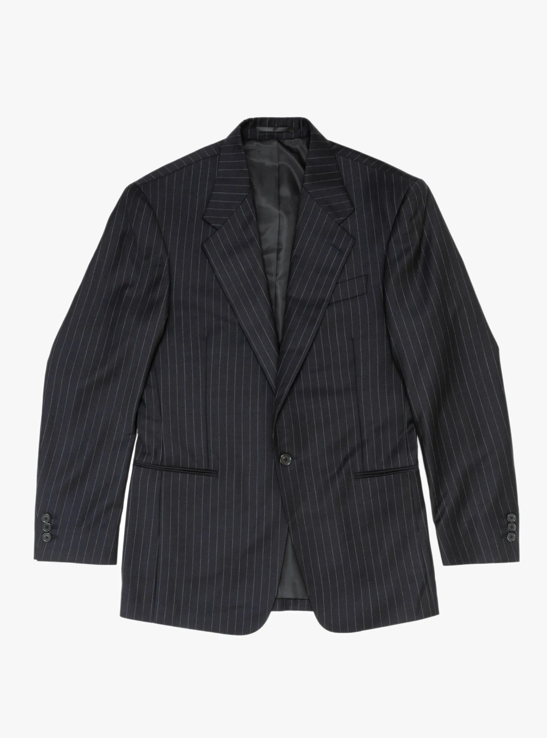 Single Breasted Blazer Navy Pinstripe<Carter Young Fashion