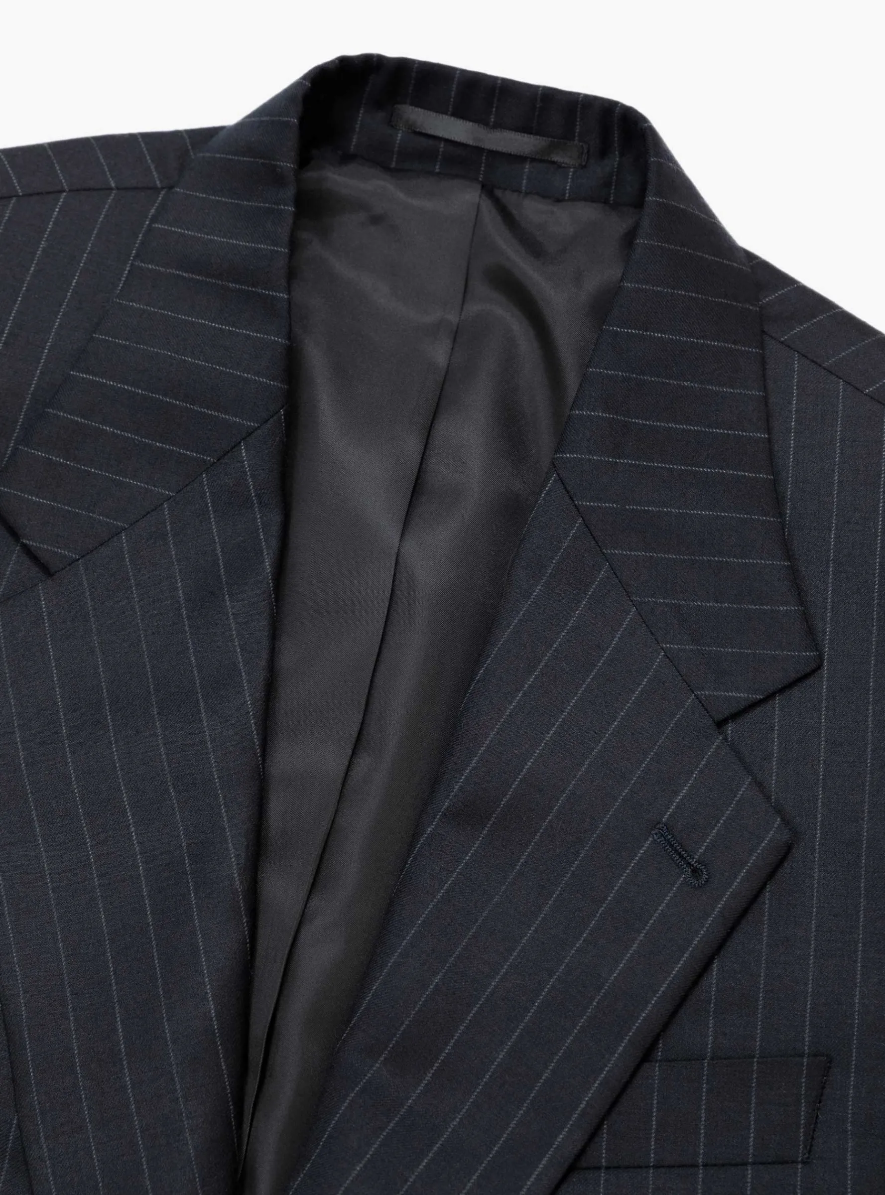 Single Breasted Blazer Navy Pinstripe<Carter Young Fashion