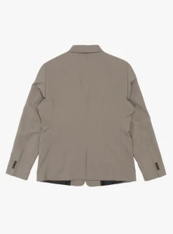 Single Breasted Blazer Taupe Wool<mfpen Outlet