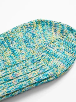 Six Colour Twister Socks Green<Mauna Kea Online