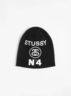 Skullcap Number 4 Black<Stüssy Hot