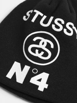 Skullcap Number 4 Black<Stüssy Hot