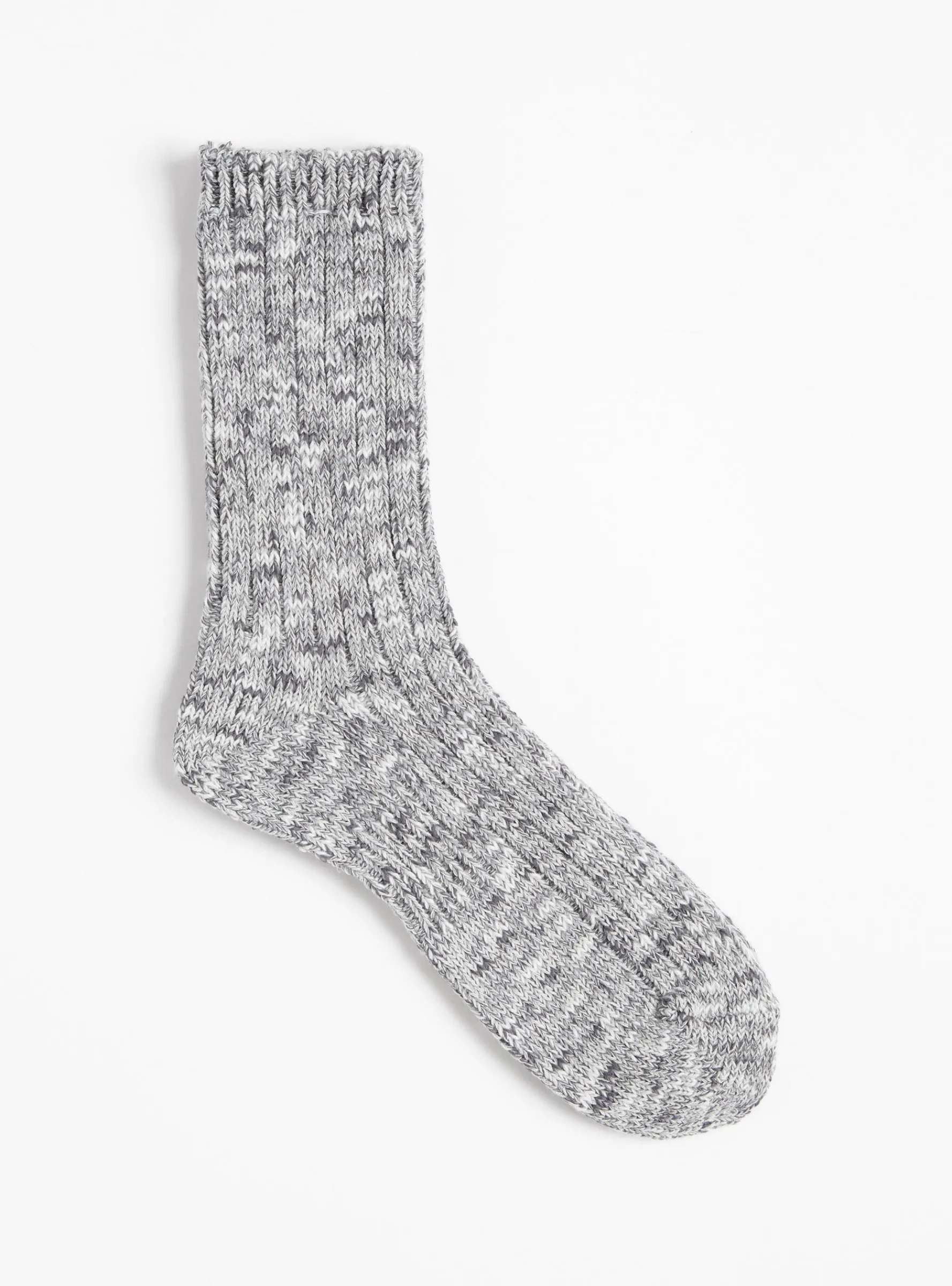 Slub Low Guage Rib Socks Heather Grey<Mauna Kea Discount