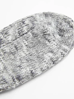 Slub Low Guage Rib Socks Heather Grey<Mauna Kea Discount