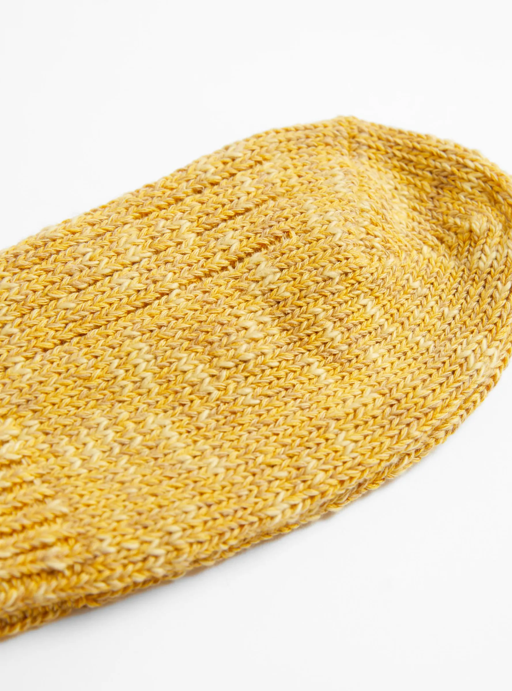 Slub Low Guage Rib Socks Mustard<Mauna Kea New