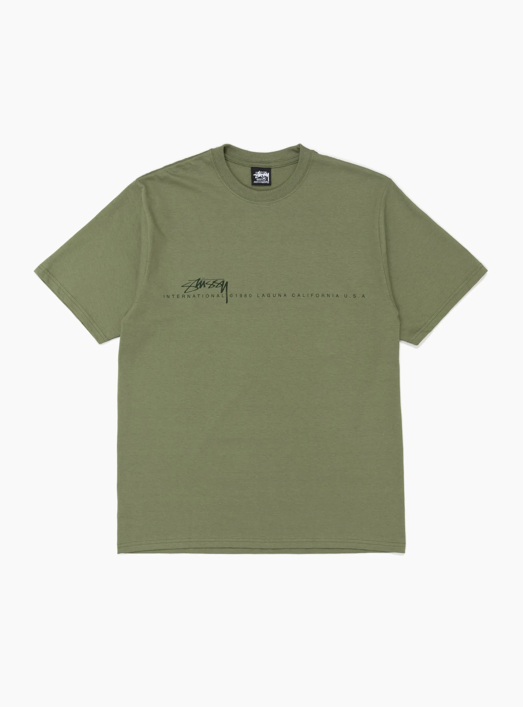 Smooth 80 Tee Olive<Stüssy Sale