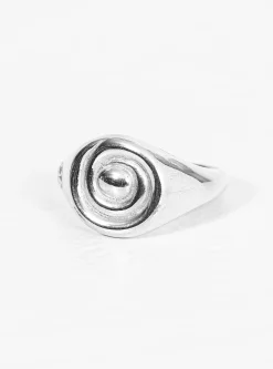 Snail Diamond Ring Silver<Alec Doherty New