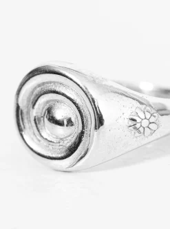 Snail Diamond Ring Silver<Alec Doherty New