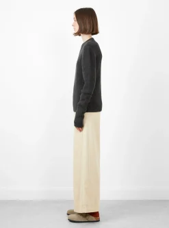 Soft Rib Crewneck Jumper Ink<Lauren Manoogian Online