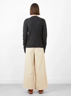 Soft Rib Crewneck Jumper Ink<Lauren Manoogian Online