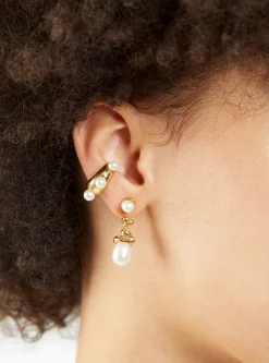 Sophia Drop Earrings 14k Gold-plated Bronze<Faris Fashion