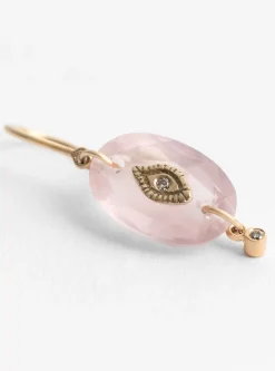 Souad Earring Pink Quartz<Pascale Monvoisin Outlet
