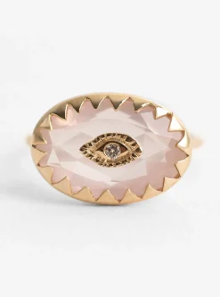 Souad Ring Pink Quartz<Pascale Monvoisin Hot