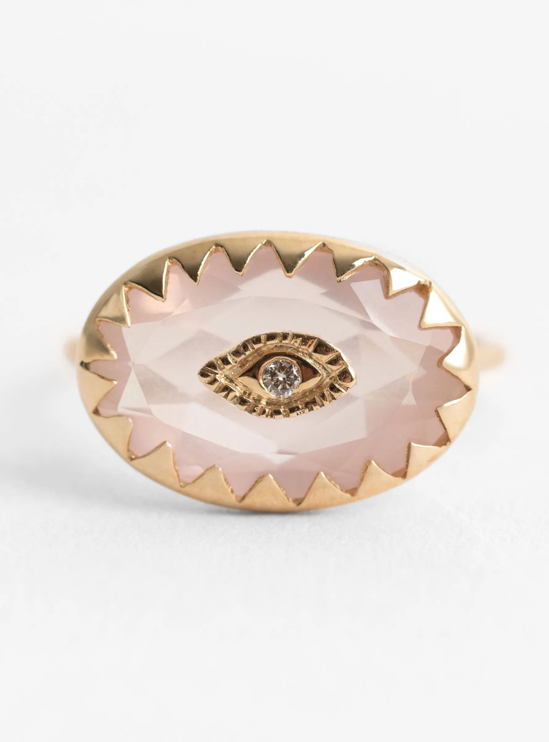 Souad Ring Pink Quartz<Pascale Monvoisin Hot