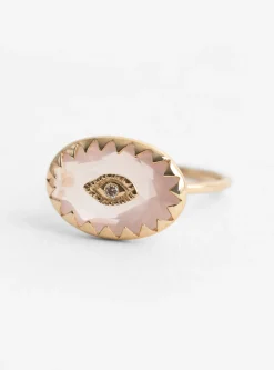 Souad Ring Pink Quartz<Pascale Monvoisin Hot