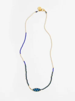 Spindle Bead Necklace Cobalt<Blythe Bruckner Sale