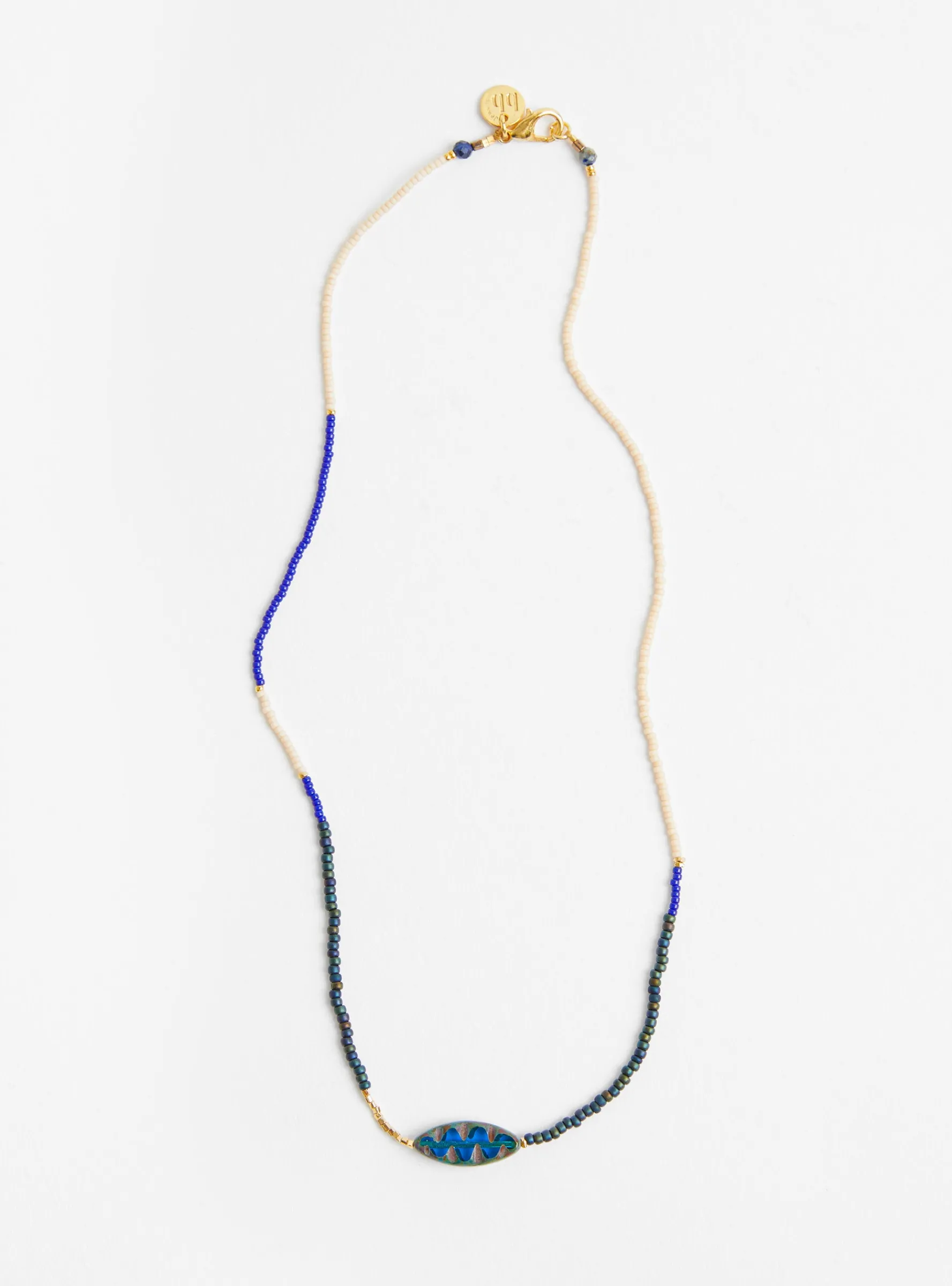 Spindle Bead Necklace Cobalt<Blythe Bruckner Sale