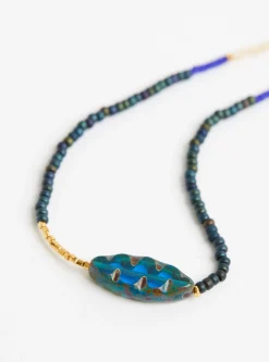 Spindle Bead Necklace Cobalt<Blythe Bruckner Sale