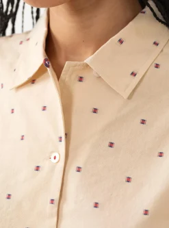 Stella Shirt Ecru Pattern<Sideline Online