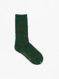 Stitch Garden Socks Green<Minä Perhonen Outlet