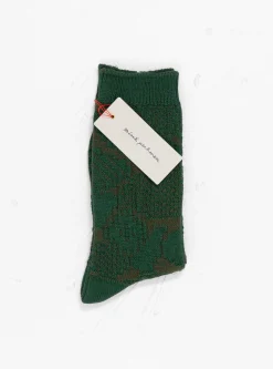 Stitch Garden Socks Green<Minä Perhonen Outlet